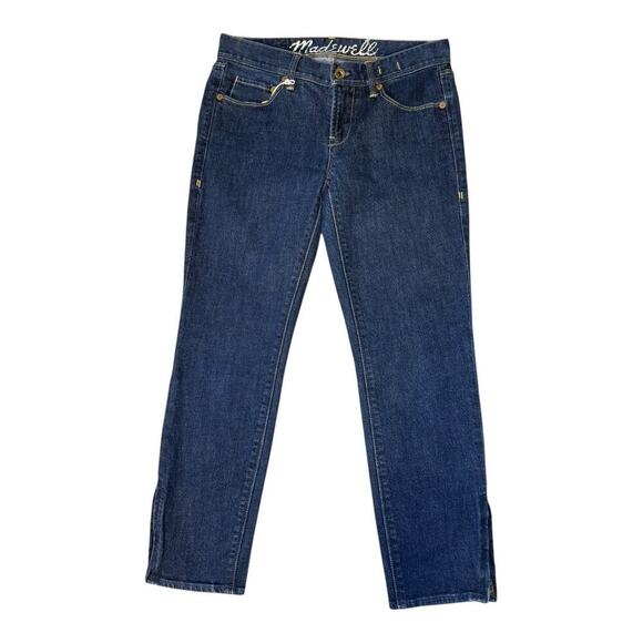Madewell Denim - Madewell Women's Dark Wash Straight Leg Jeans Size 4 (27) Blue‎ Denim
